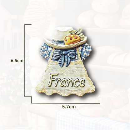 France Travel Souvenir Fridge Magnets
