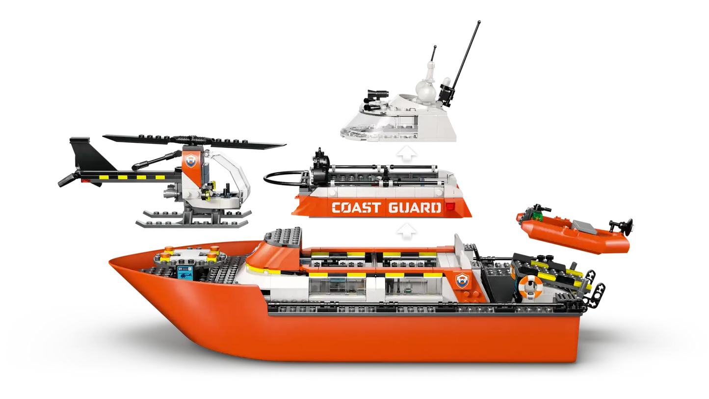 LEGO City Coast Guard Rescue Boat & Helicopter 60504