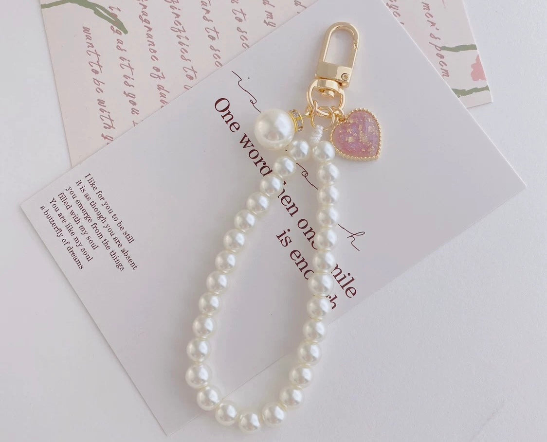 Lanière de téléphone Sweetheart Pearl Elegance