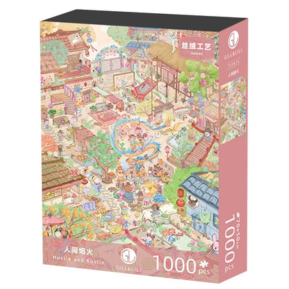 Gill & Lill Hustle and Bustle 1000 Piece Puzzle Gill & Lill