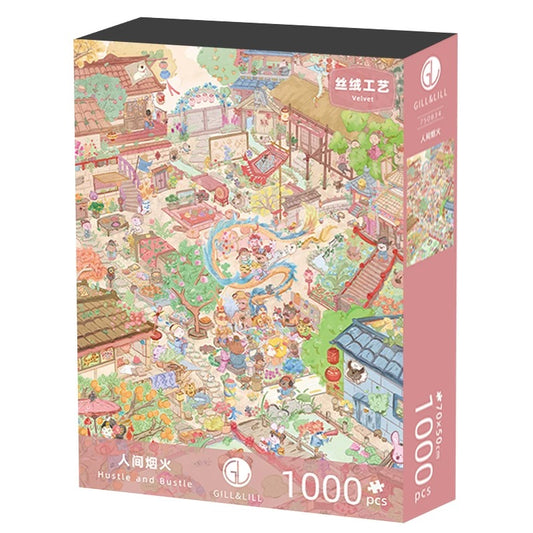 Gill & Lill Hustle and Bustle 1000 Piece Puzzle