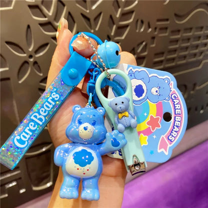 Cute Care Bears Plated Keychain