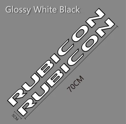Custom RUBICON Hood Decal – Vinyl Sticker for Jeep Rubicon