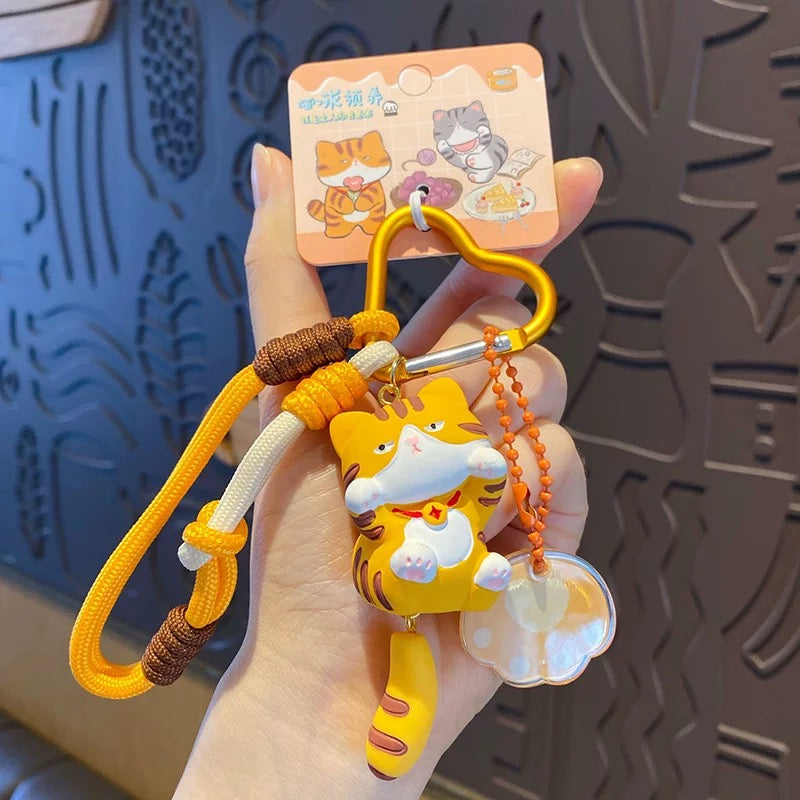 Cartoon Kitty Keychain
