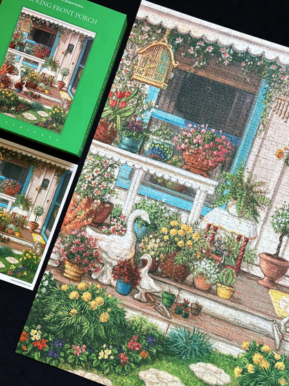 Spring Front Porch 1000 Piece Puzzle