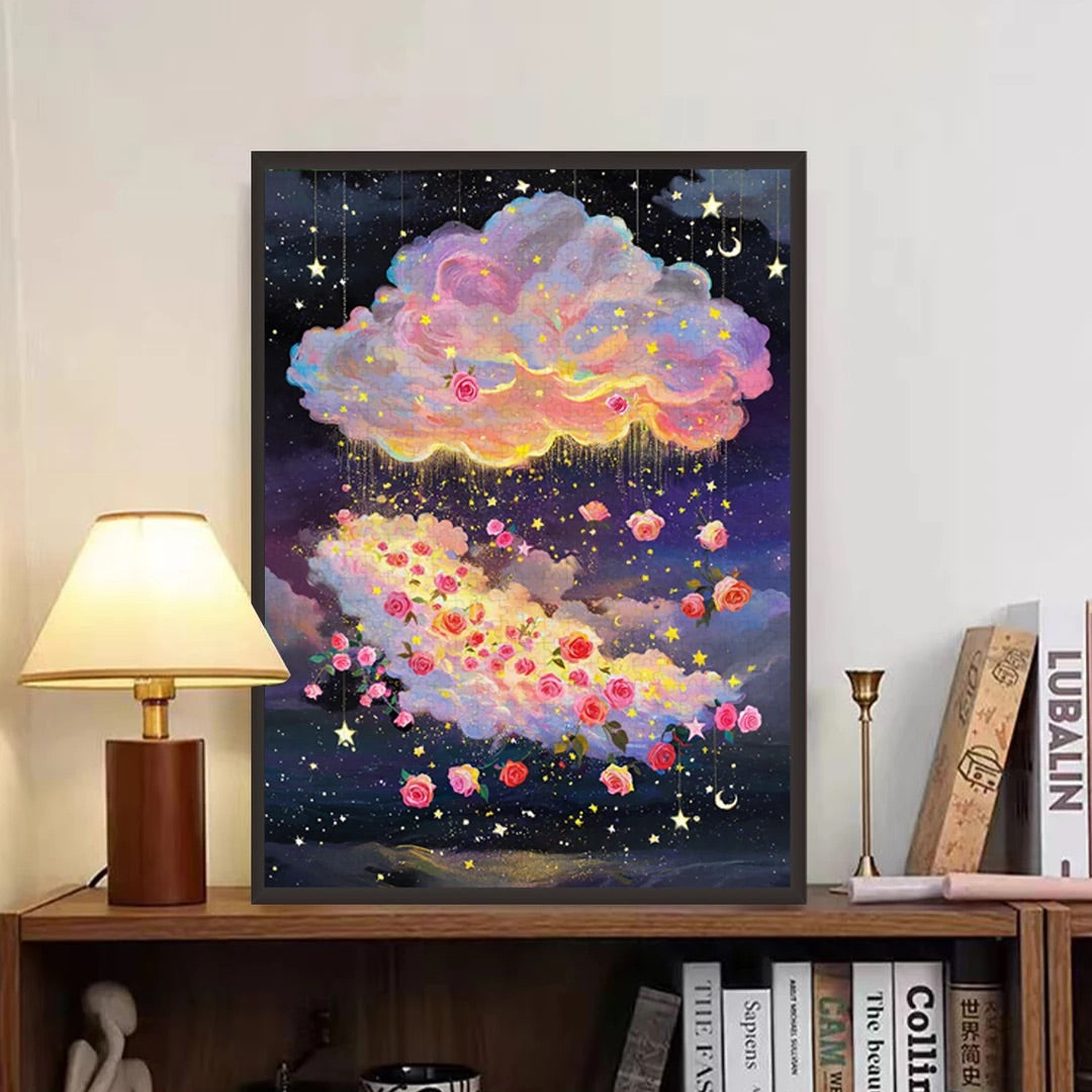 Dreamy Rose Cloud Jigsaw Puzzle Mood Puzzle
