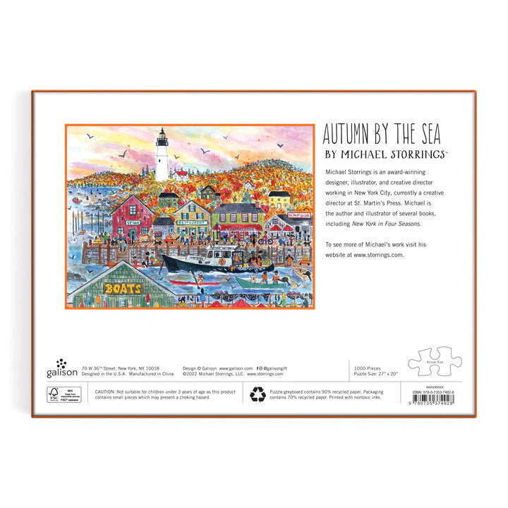 Michael Storrings Autumn By the Sea 1000 Piece Puzzle