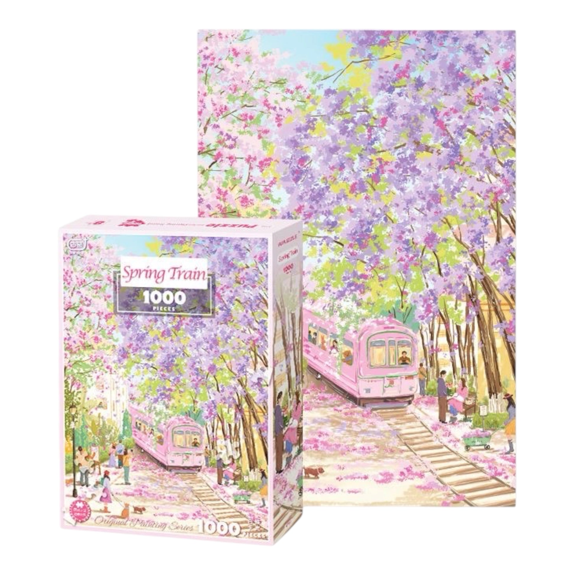 Spring Train 1000 Piece Jigsaw Puzzle Gubu