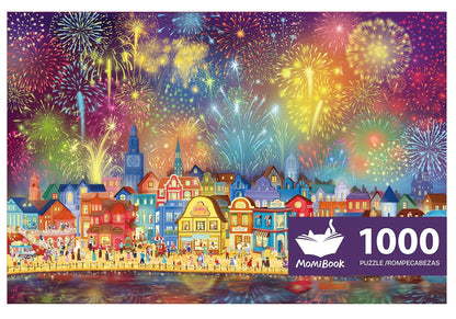 Momibook Fireworks Are Gorgeous 1000 Piece Jigsaw Puzzle Momibook