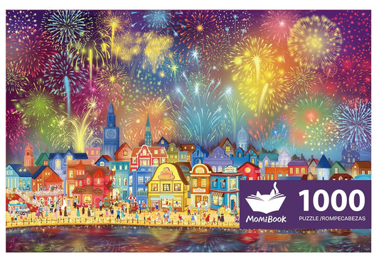 Momibook Fireworks Are Gorgeous 1000 Piece Jigsaw Puzzle