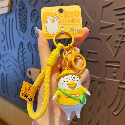 Cute Duck Strap Keychain Charm