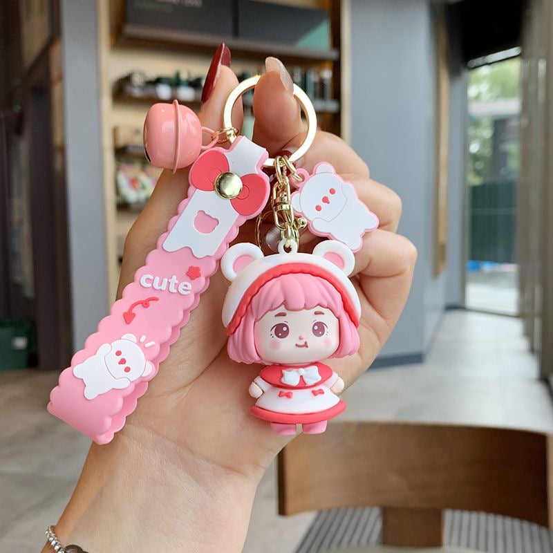 Kawaii Girl Keychain Set