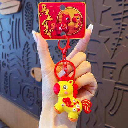 Lucky New Year Horse Keychain
