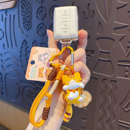 Cartoon Kitty Keychain