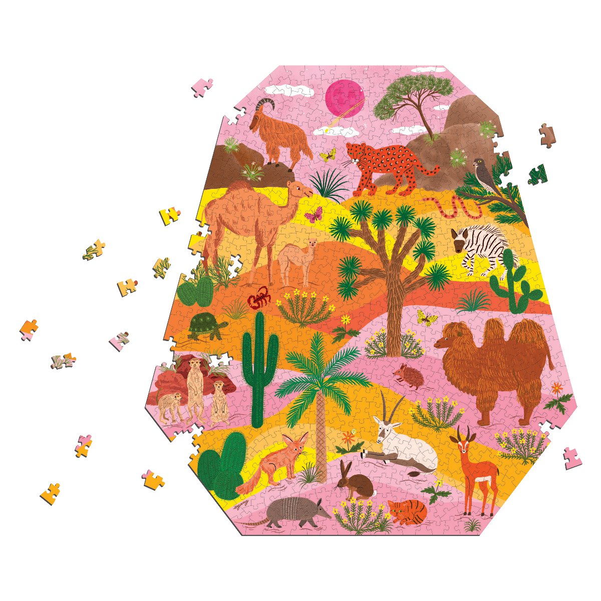 Desert Terrarium 750 Piece Shaped Puzzle Mudpuppy