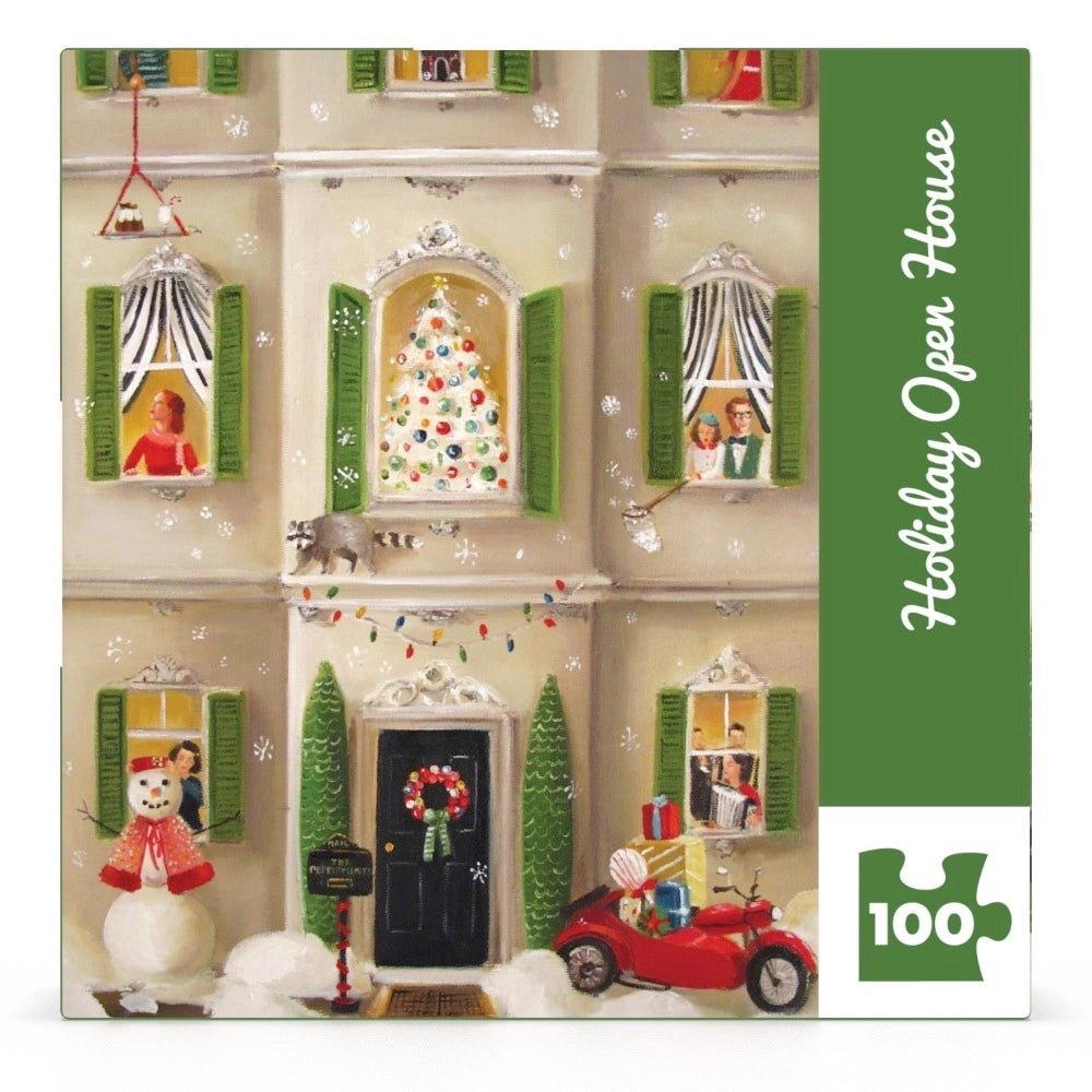 Holiday Open House Mini 100 Piece Jigsaw Puzzle New York Puzzle Company