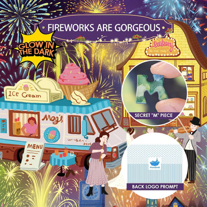 Momibook Fireworks Are Gorgeous 1000 Piece Jigsaw Puzzle Momibook