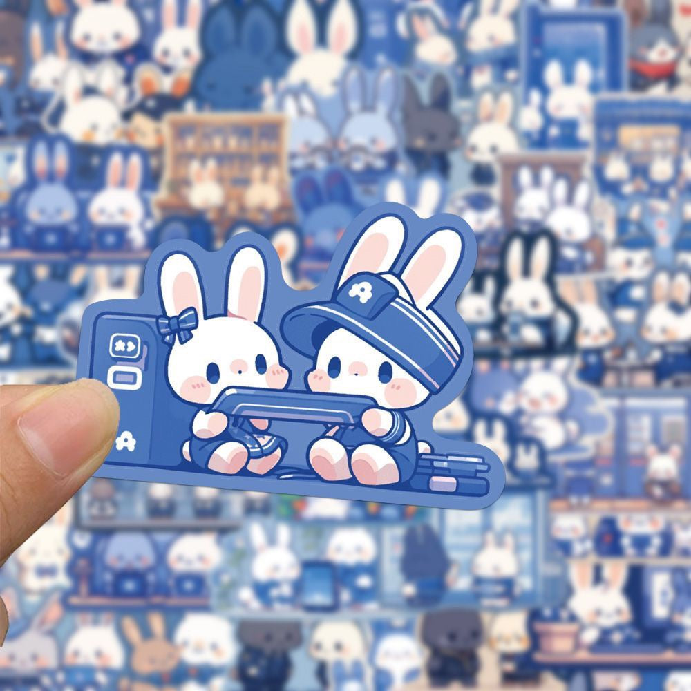 Kawaii Bunny Cafe Sticker Pack 50 Piece V Boutique Studio