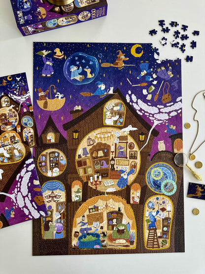 Hourglass Puzzle Dog Is the Messenger of the Magical World 1000 Piece Jigsaw Puzzle V Boutique Studio