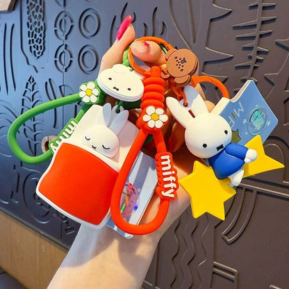 Kawaii Miffy Good Night Party Keychain