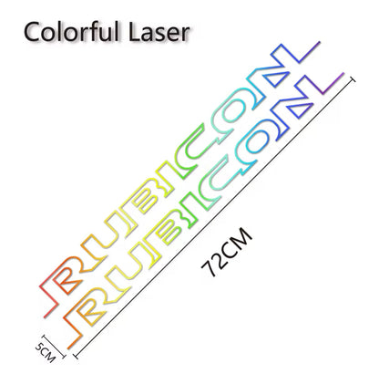 Custom RUBICON Hood Decal – Vinyl Sticker for Jeep Rubicon