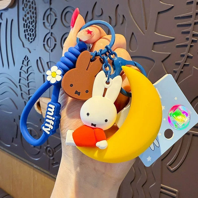 Kawaii Miffy Good Night Party Keychain
