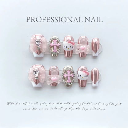 Ongles à coller Pink Kitty
