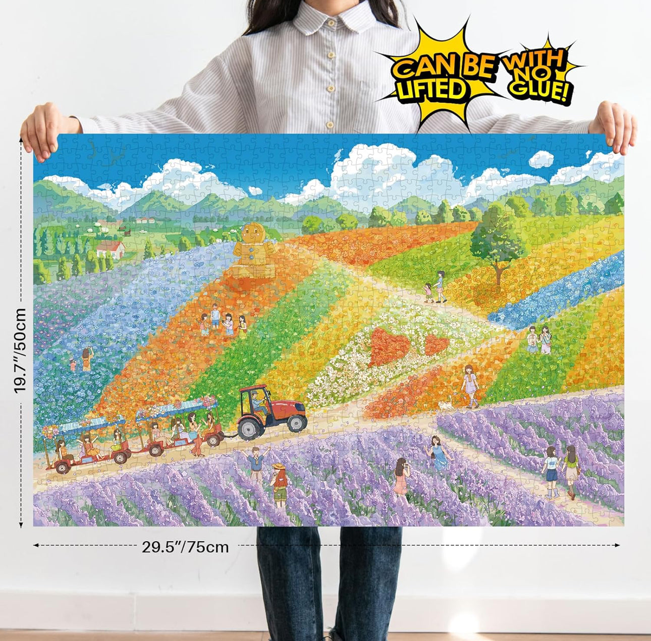 Momibook Furano Flower Fields 1000 Piece Jigsaw Puzzle