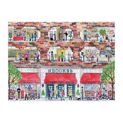 Michael Storrings A Day at the Bookstore 1000 Piece Puzzle
