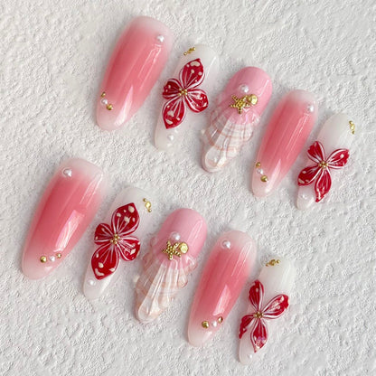 Ongles à coller Blossom Floral Elegance