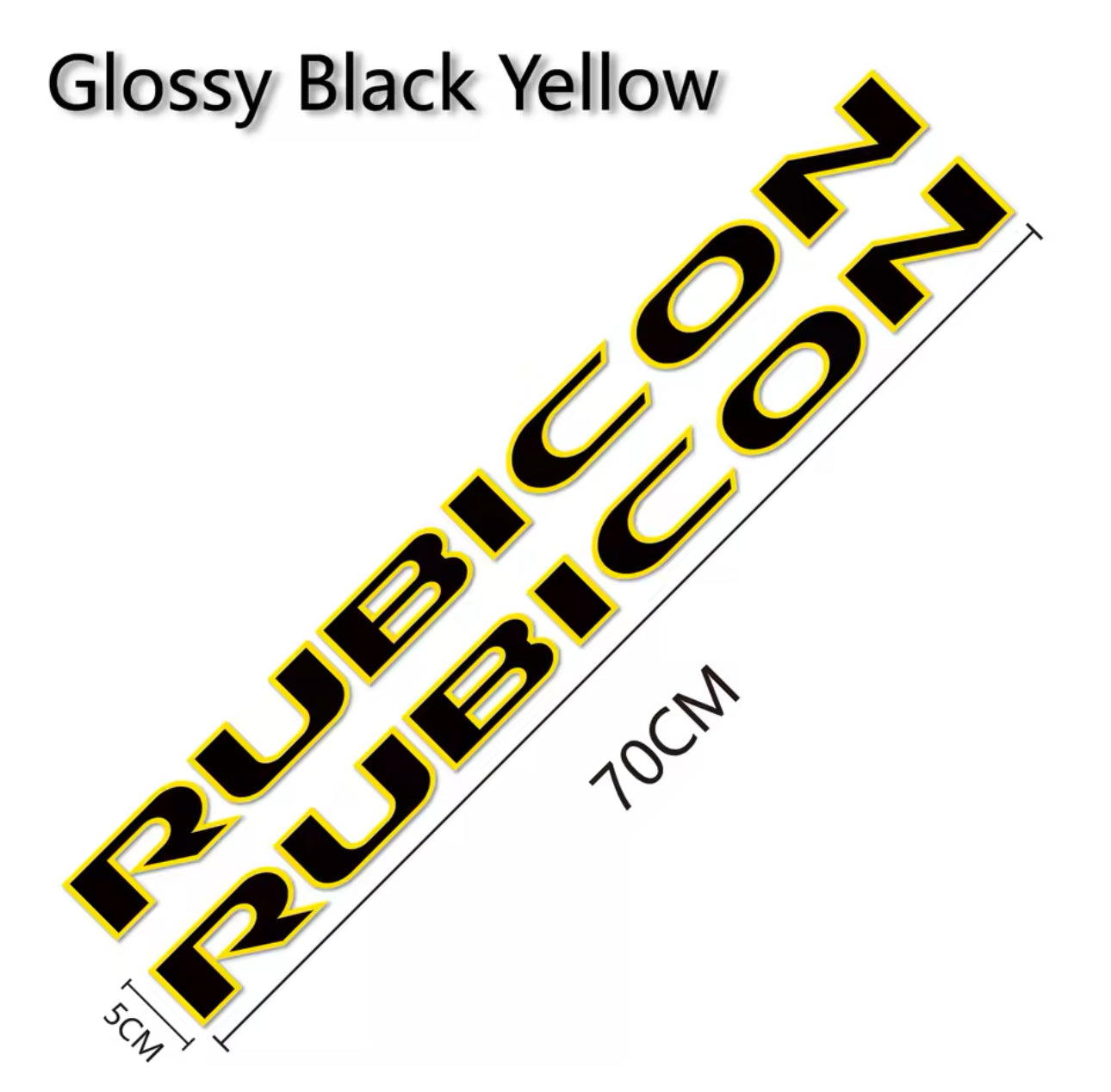 Custom RUBICON Hood Decal – Vinyl Sticker for Jeep Rubicon