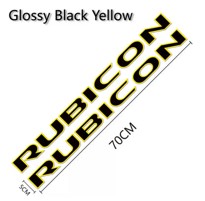 Custom RUBICON Hood Decal – Vinyl Sticker for Jeep Rubicon
