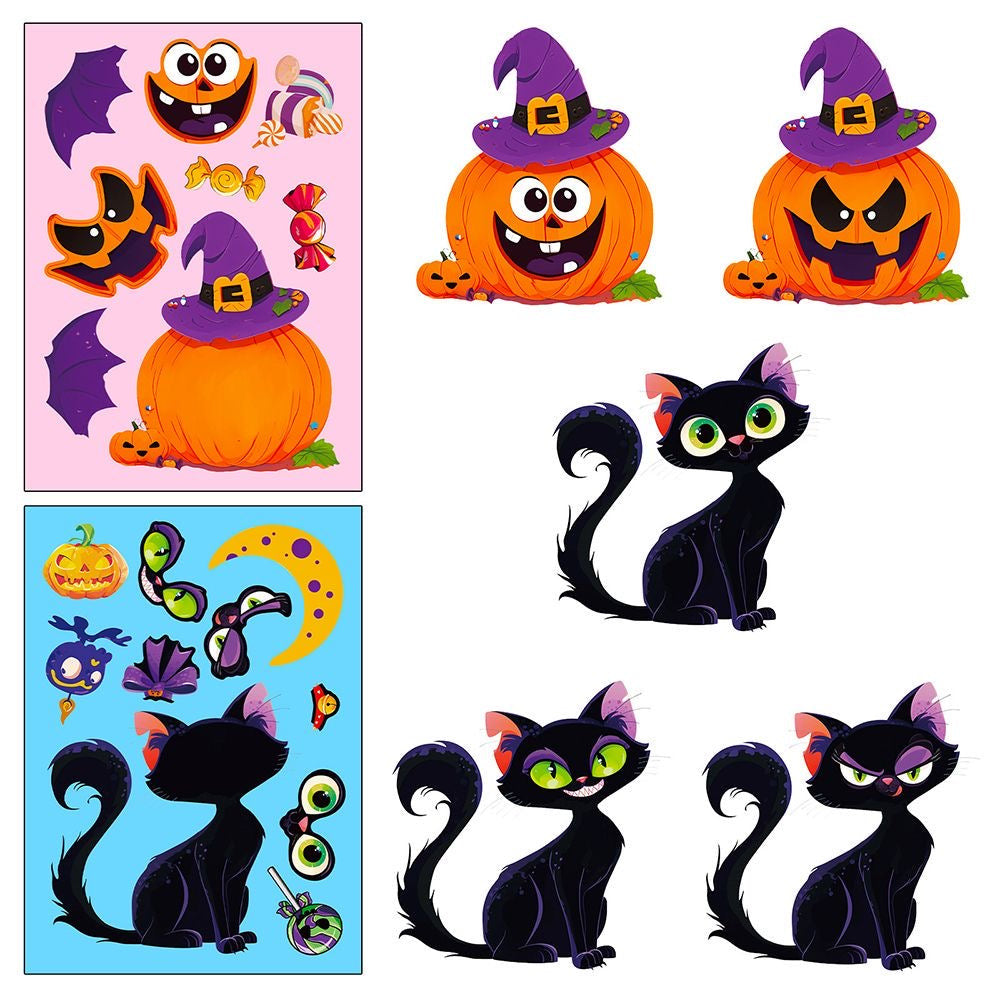 Halloween DIY Puzzle Stickers - 24 Sheets
