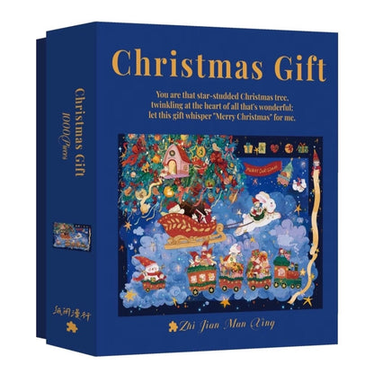 Christmas Gift 1000 Piece Gold Foil Jigsaw Puzzle Zhi Jian Man Xing