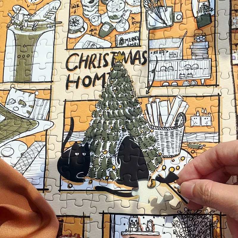 Black Cat’s Diary 1000 Piece Jigsaw Puzzle