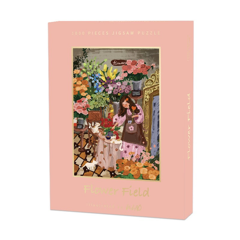 Flower Field 1000 Piece Jigsaw Puzzle