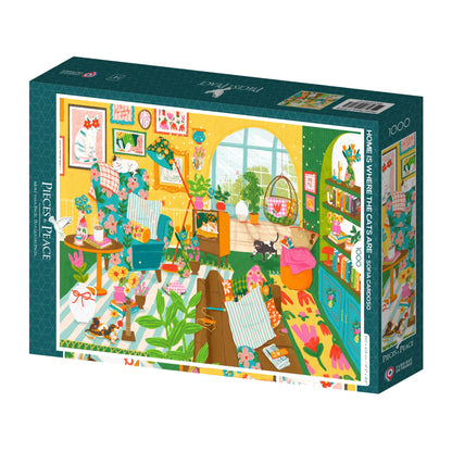 Home Is Where the Cats Are 1000 Piece Puzzle