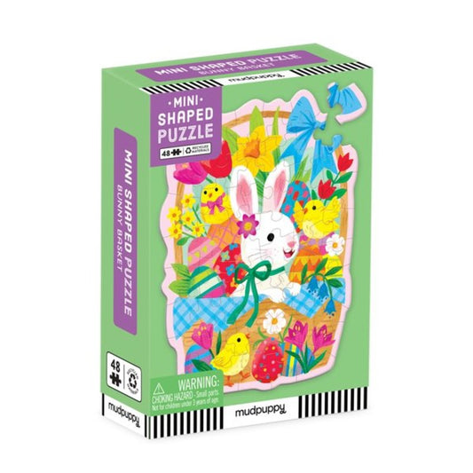 Bunny Basket 48 Piece Mini Shaped Puzzle