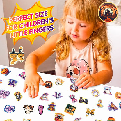 Halloween Pumpkin Bat Castle Graffiti Stickers - 50Pcs