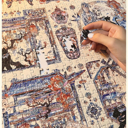 Botop Fusion Yuan Dynasty Black Cat 1000 Piece Jigsaw Puzzle