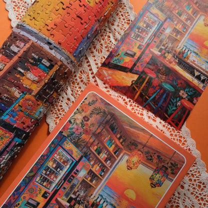 Golden Hour Bar 1000 Piece Puzzle Toppie