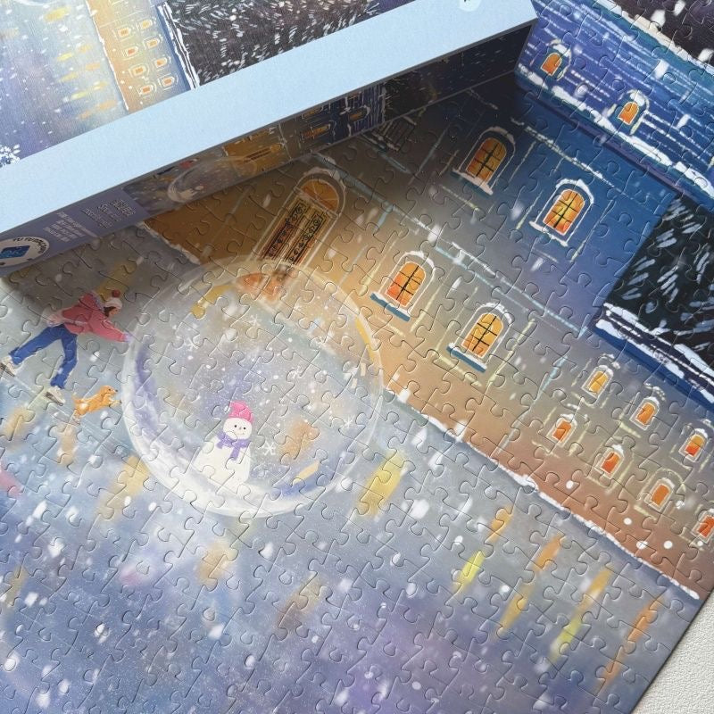 Snow on a Moonlit Night 1000 Piece Jigsaw Puzzle Tutu Dingdang