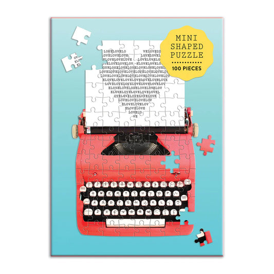 Just My Type Vintage Typewriter 100 Piece Mini Shaped Jigsaw Puzzle