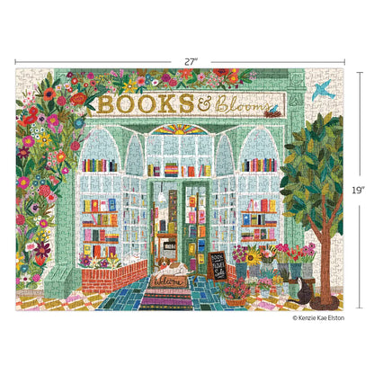 Books and Blooms 1000 Piece Puzzle