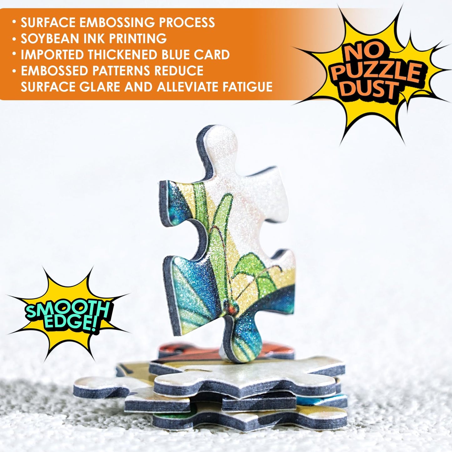 Momibook Butterfly Blooms 1000 Piece Jigsaw Puzzle