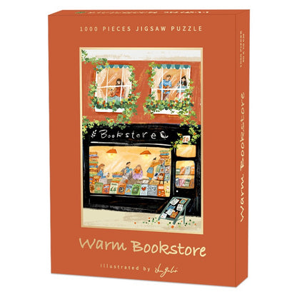 Warm Bookstore 1000 Piece Jigsaw Puzzle
