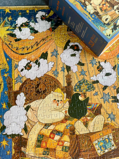 Pin Pin Counting Sheep 521 Piece Foil Jigsaw Puzzle Pin Pin