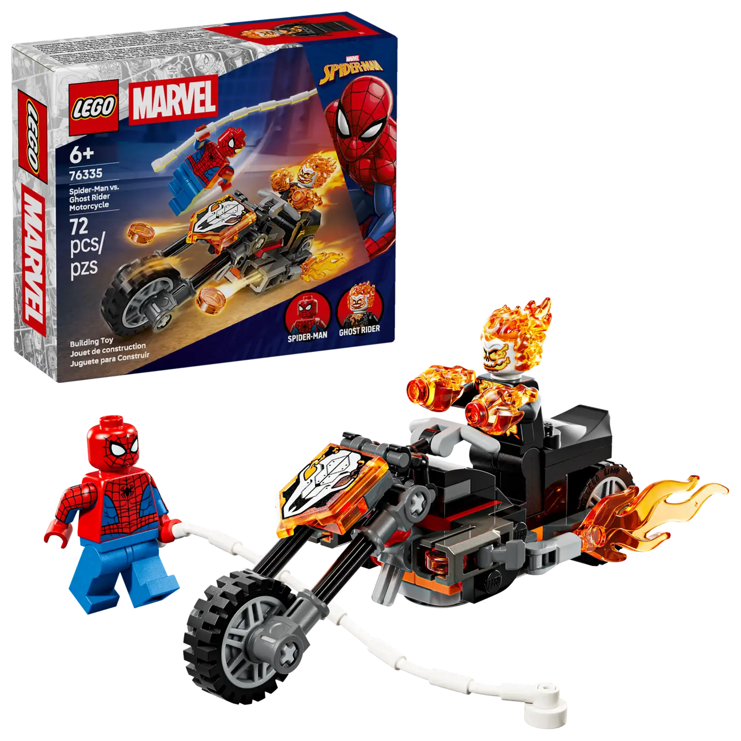 LEGO Marvel Spider-Man vs. Ghost Rider Motorcycle 76335