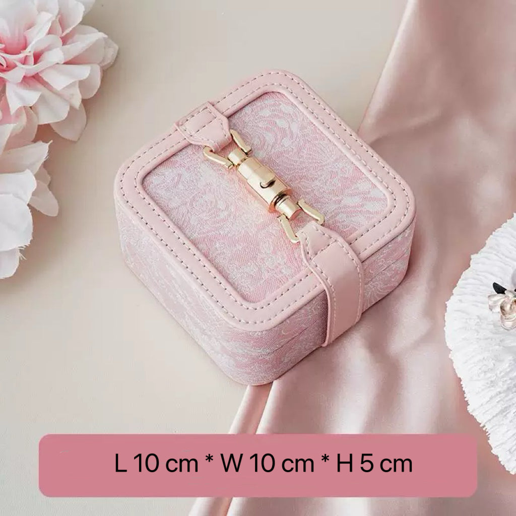 Coffret à bijoux vintage en jacquard