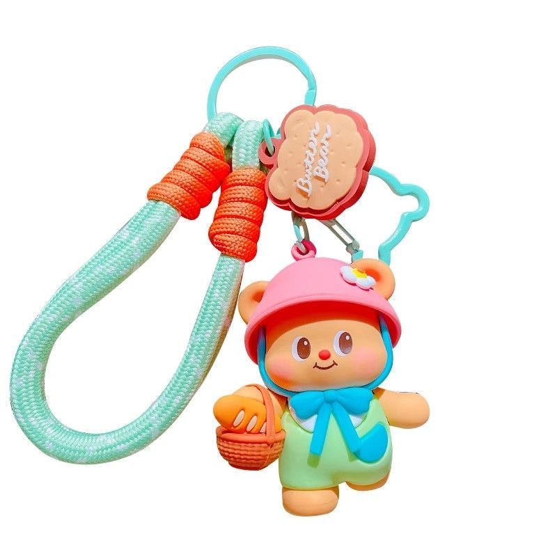 Cute Butter Bear Style Kawaii Keychain Charm